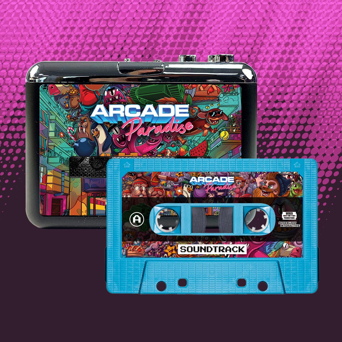 Arcade Paradise Cassette & Deck [Merch] – Wired Productions