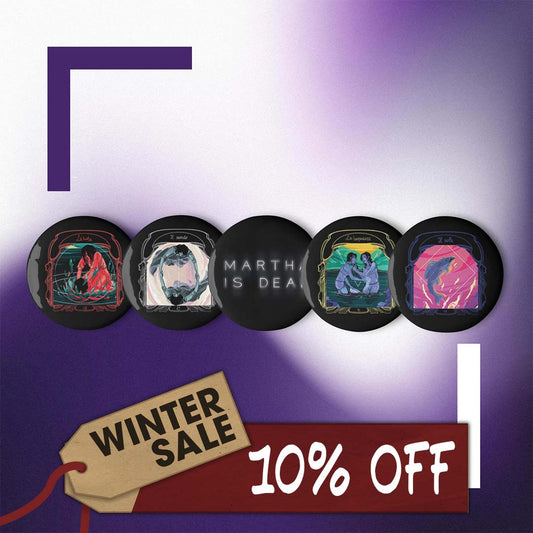Martha Is Dead Set of Pin Buttons