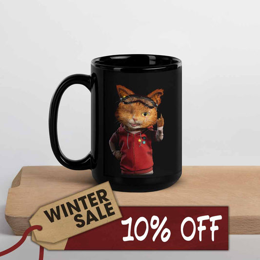 GORI Black Glossy Mug