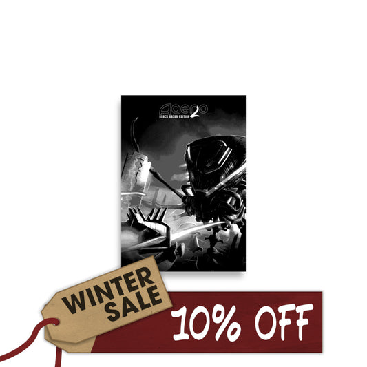 Aaero2: Black Razor Edition - Grey Art Poster A2