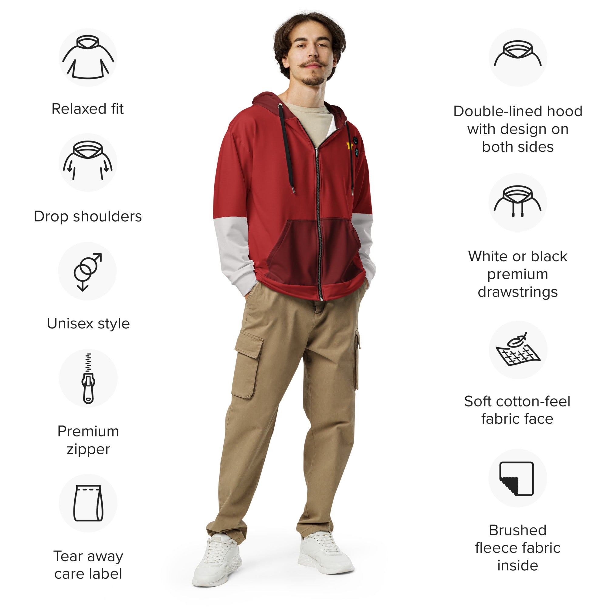 Gori: Cuddly Carnage Unisex zip hoodie – Wired Productions